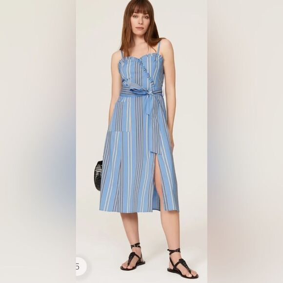 Thakoon Dresses & Skirts - Thakoon Stripe Tie Waist Dress Size 12